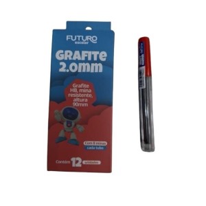 Grafite 2.0 mm fe102203 c/12 tubos c/8 grafites futuro