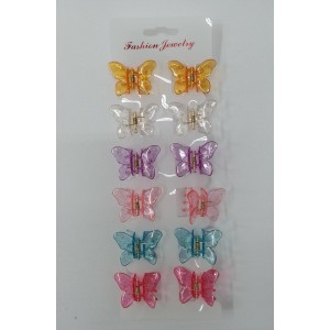 Piranha pequena borboleta color glitter 10049 pct c/12 pçs marita