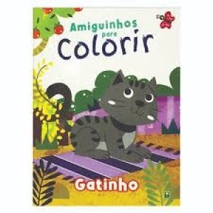 Livro amiguinho para colorir gatinho 1162292 todolivro c/1pç