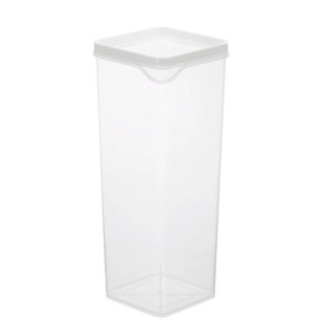 Pote plastico gg. quadrado 2,4 lts c/tampa 323.006.001 c/1pç nitron