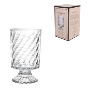 Vaso de vidro seleto 18cm vaso105 hauskraft