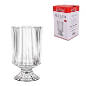 Vaso de vidro graffiato 18cm vaso107 hauskraft